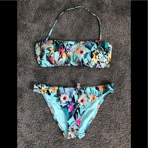 Nanette Lepore Floral Mint Bikini - size 6